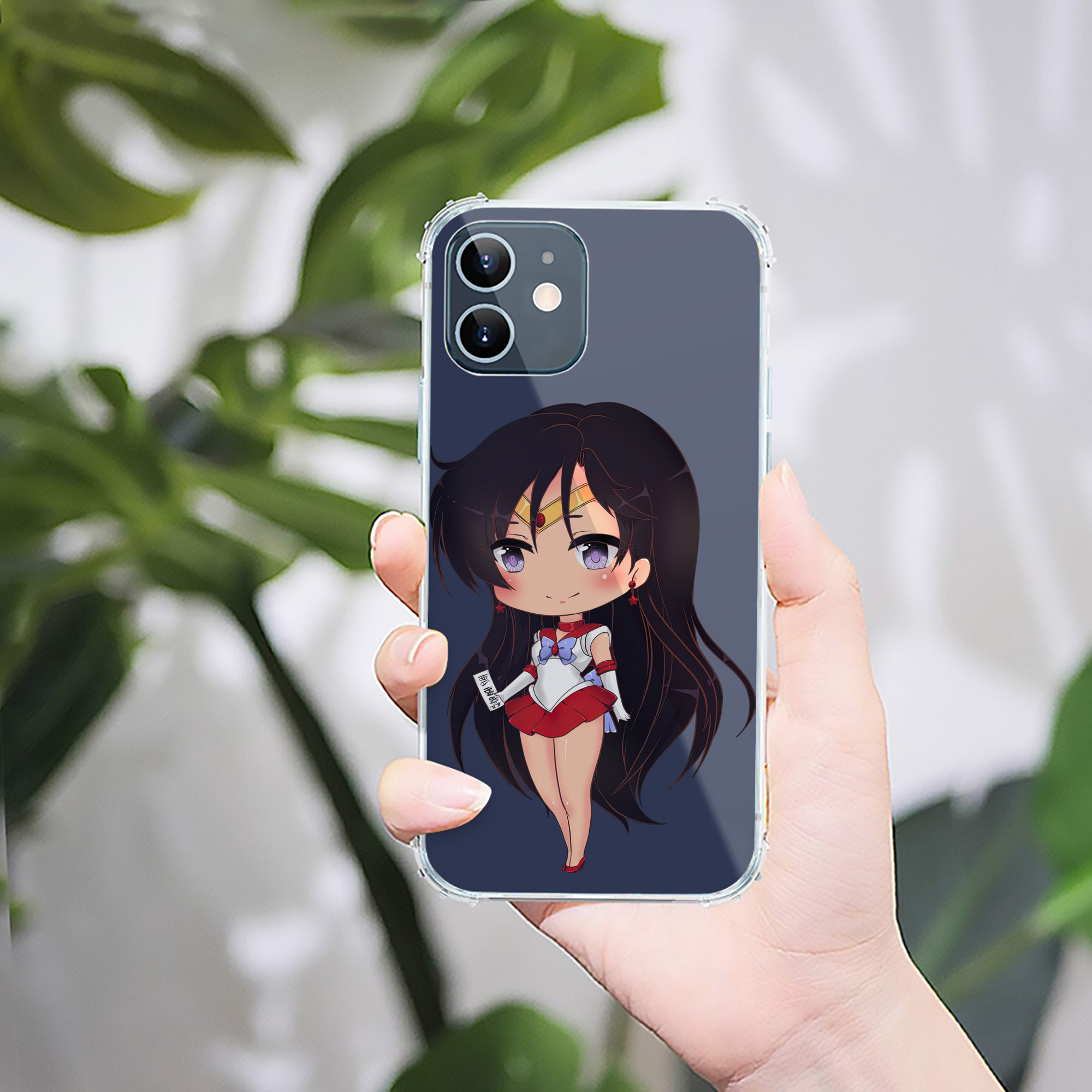 （画像用） 美少女戦士セーラームーン 火野レイ ひの レイ Sailor Moon Hino Rei （セーラーマーズ,Sailor Mars） 【iPhone 12シリーズ対応】透明スマホケース（クリアソフトケース）
